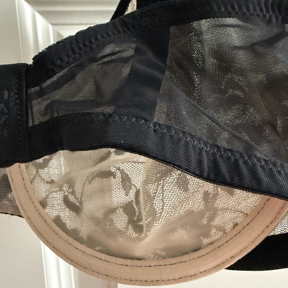 DKNY Black Floral Lace Bra 36D - Picture 4 of 5